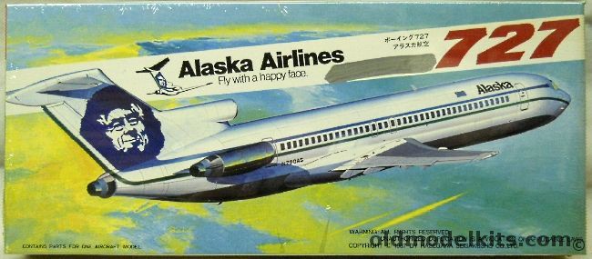 Hasegawa 1/200 Boeing 727 Alaska Airlines, Lb2 plastic model kit